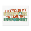 Recycled Homework postcards