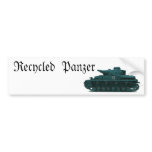 Recycled  Panzer bumper stickers