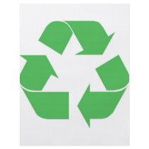 Recycled symbol full color flyer
