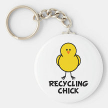 Recycling Chick Keychains
