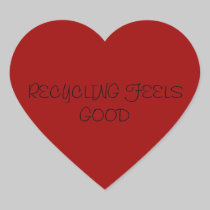 RECYCLING FEELS GOOD stickers