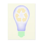 Recycling Light Bulb postcards