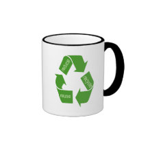 Recycling Recycle Iconic Green Coffee Mugs