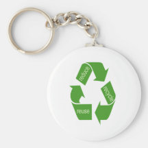 Recycling Recycle Iconic Green Keychain