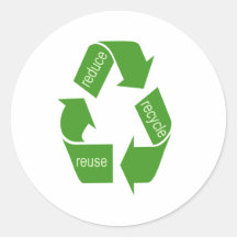 Recycling Recycle Iconic Green Stickers