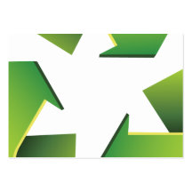 Recycling sign business card templates