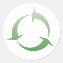 Recycling sign stickers