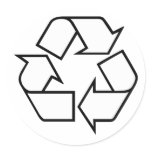 Recycling stickers