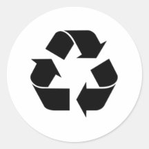 Recycling Symbol Sticker