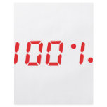 red 100 percent icon flyer design