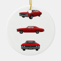 Red 1968 Chevelle SS: ornaments