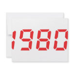 red 1980 icon invitations