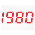 red 1980 icon personalized announcement