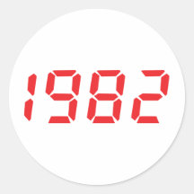 red 1982 icon stickers