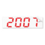 red 2007 icon bumper sticker