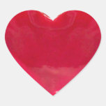 Red 3D Love-Heart Romantic Heart-shaped Stickers