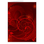 red abstract card