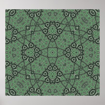 Red Abstract Pattern Poster