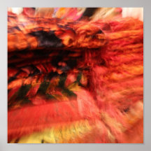 Red Abstract Poster