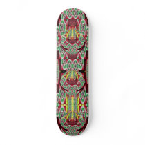 Red Abstract Skateboard
