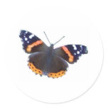 Red Admiral Butterfly stickers