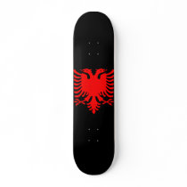 Red Albanian Eagle Skateboard Decks
