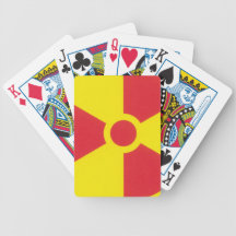 RED ALERT RADIATION WARNING! POKER CARDS