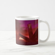Red Alien Crystal World Mug