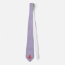 Red Anchor with Navy Blue Breton Stripes Neck Tie