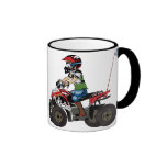 Red and Black ATV Kid Coffee Mugs