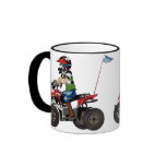 Red and Black ATV Kid Coffee Mugs