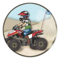 Red and Black ATV Kid