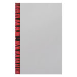 red and black border stationery paper