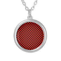 Red and Black Checkered Pattern Jewelry
