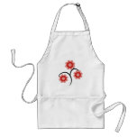 Red and Black Daisies Aprons