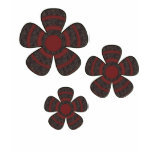 red and black flowers t-shirts