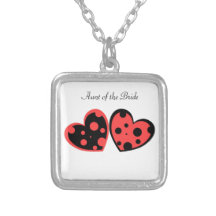 Red And Black Hearts Necklace