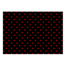 Red and Black Hearts. Pattern. Business Card Templates