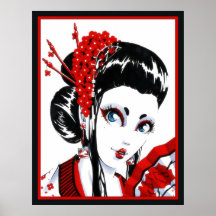 Red and Black Print