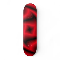 Red and black "rose" skateboard