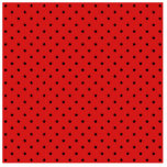 Red and Black Stars Pattern. Acrylic Cut Outs