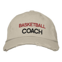 Red and Black Text Coach Customisable Hat