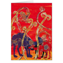 Red and Blue Camels