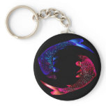 Red and Blue Fish keychains