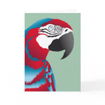 RED AND BLUE MACAW PARROT cards