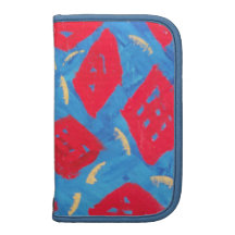 red and blue smartphone planner