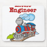 Red and Blue Train Little Engineer Mouse Pad