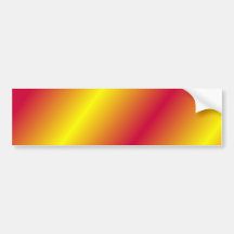 Red and Gold Bumper Sticker