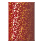 red and gold canvas gallery wrapped canvas