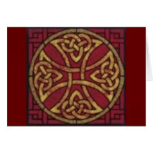 Red and Gold Celtic Knot Cards